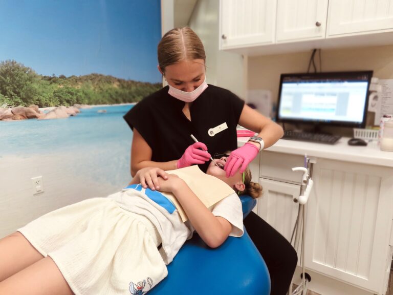 Gentle cleaning at Peak Pediatric Dentistry