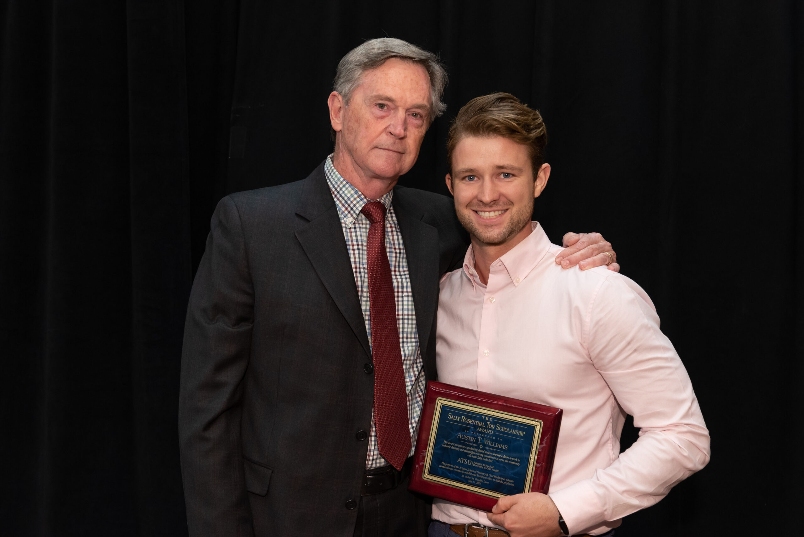 Dr. Austin Williams with Dr. Joseph Creech Past President of the American Board of Pediatric Dentistry. 